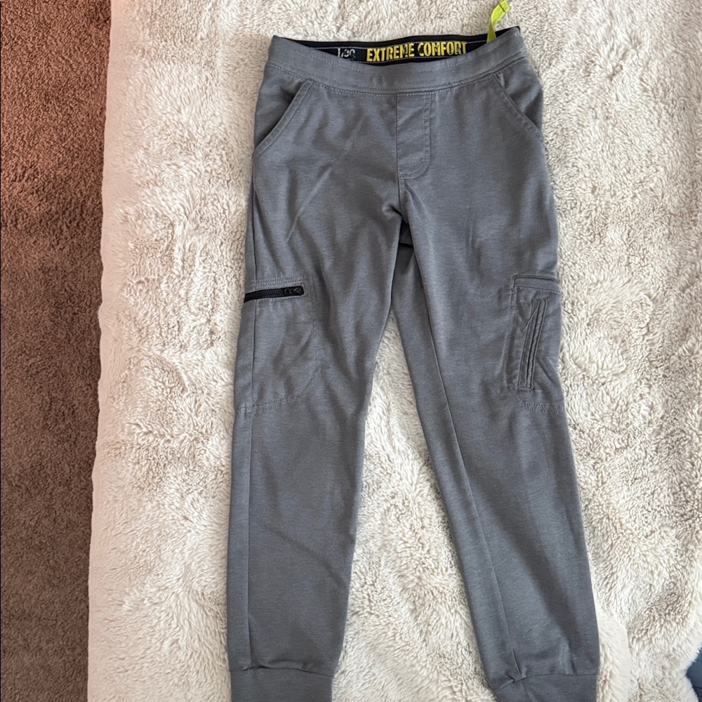 BOYS LEE Kids Gray Cargo Jogger Pants -Size 12